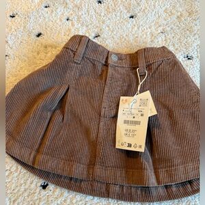 NWT; Super cute soft curodury skirt from Zara; size 4 little girl
